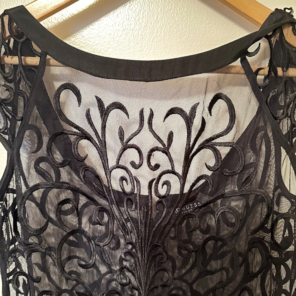 Guess fancy dress with floral lace